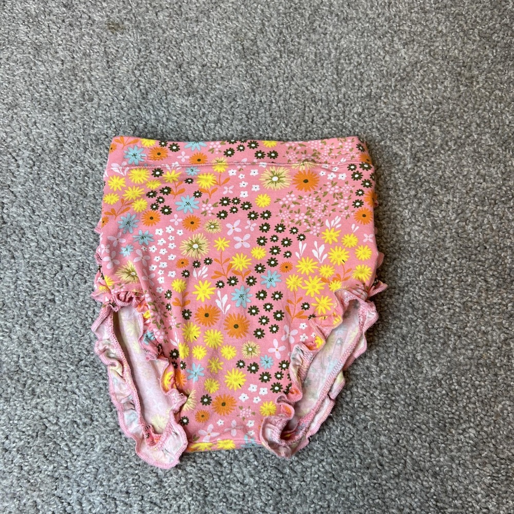 Posh‎ Peanut Ruffle Bum Bloomers 18-24 Months Bamboo Diaper Cover Baby Girl
